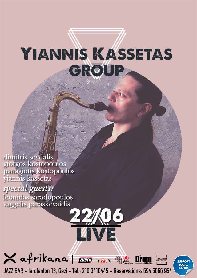 22/6/2018  Yiannis Kassetas Group  @  Afrikana Jazz Club