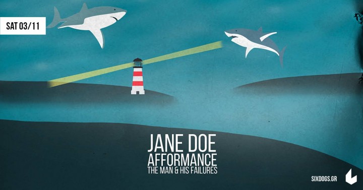 3/11/2018   Jane Doe (μαζί με Afformance και The Man & His Failures) @ Six Dogs